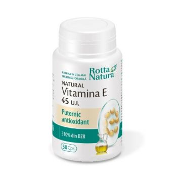 Rotta Natura Vitamina E naturală 45UI - 30 capsule