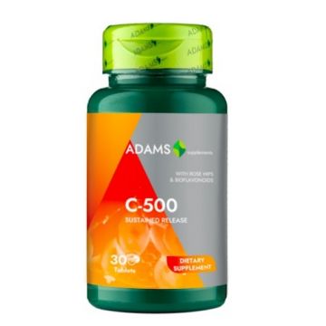 Adams Vision Vitamina C 500mg cu macese - 30 comprimate