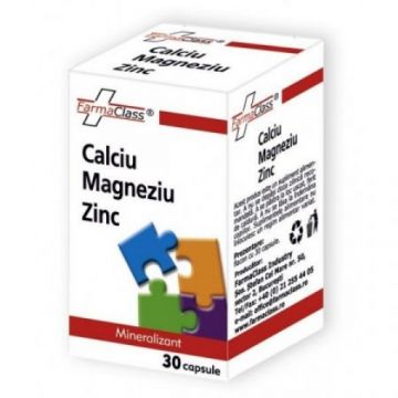 FarmaClass Calciu Magneziu Zinc - 30 capsule