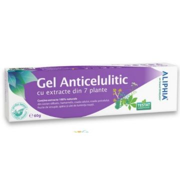 Gel anticelulitic cu 7 plante - 60 grame Exhelios