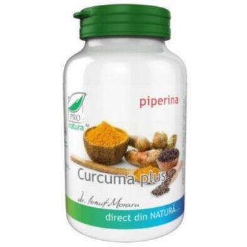 Pro Natura Curcuma Plus piperina - 30 capsule