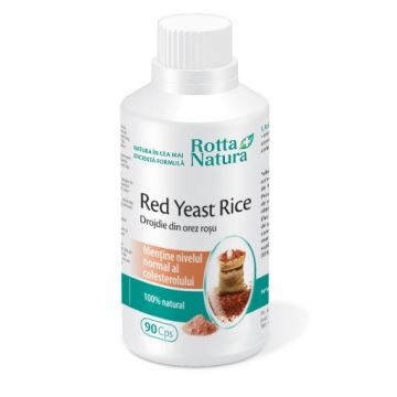 Rotta Natura Red yeast rice (Drojdie din orez rosu) 635mg - 90 capsule