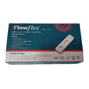 Test rapid antigen COVID 19, nazofaringian si saliva,1 test/cutie, Flowflex