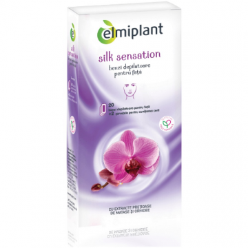 Elmiplant Benzi depilatoare pentru fata Silk Sensation - 20 bucati