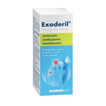 Exoderil Solutie 10mg/ml, 20ml, Sandoz