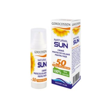 Gerocossen Natural Sun Crema pentru protectie solara pentru fata SPF50 - 30ml