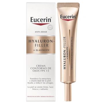 Crema pentru conturul ochilor antirid Eucerin Hyaluron Filler + Elasticity, 15 ml