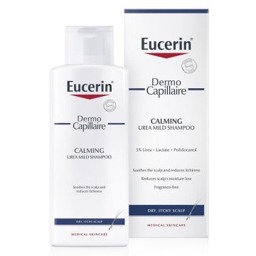 Sampon pentru calmarea scalpului cu 5% Uree Dermo Capillaire Eucerin, 250 ml