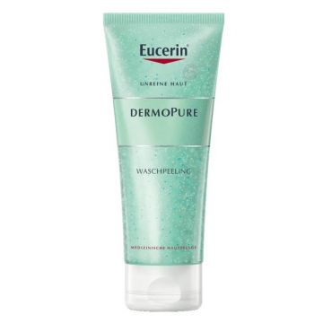 Scrub pentru controlul sebumului Eucerin Dermo Pure Oil Control, 100 ml