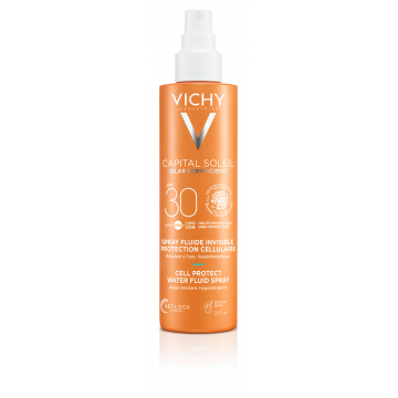 Fluid invizibil cu protectie solara SPF 30 pentru fata si corp Capital Soleil Cell Protect, 200ml, Vichy