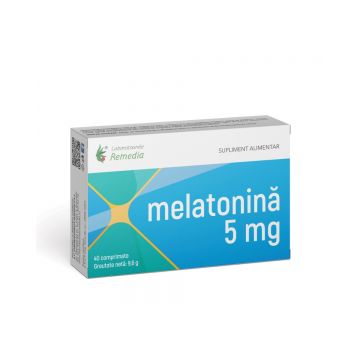 Melatonina 5mg, 40 comprimate, Laboratoarele Remedia