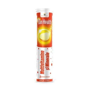 Multivitamine + Minerale Sun Health, 20 comprimate efervescente