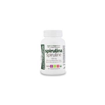 Spirulina biologica 500 mg 180cps PRAIRIE NATURALS
