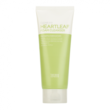 Spuma de curatare pentru ten Clearfit Heartleaf, 180g, Tenzero