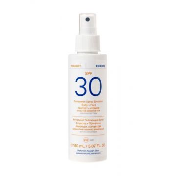 Emulsie protectoare SPF30+ Spray Yoghurt, 150ml, Korres