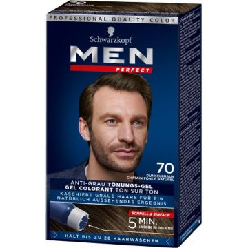 Gel colorant pentru barbati Saten inchis Perferct Men, 1 bucata, Schwarzkopf