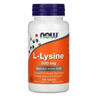 Now L-Lysine 500 mg 100 tab