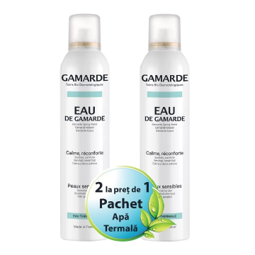 Pachet apa termala, 250ml 1+1 cadou, Gamarde