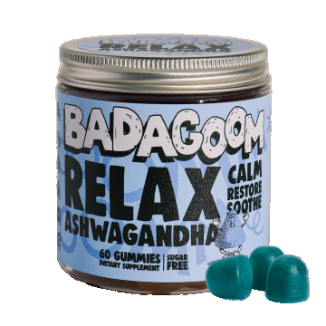 Relax Ashwagandha, 60 drajeuri gumate, Badagoom