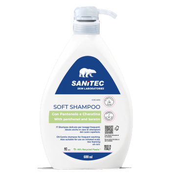 Sampon cu pantenol si cheratina, 600ml, Sanitec