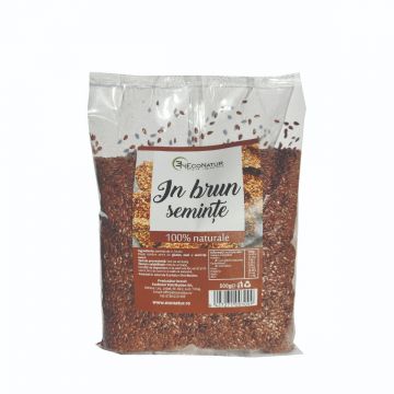 Seminte de in brun, 500g, EcoNatur