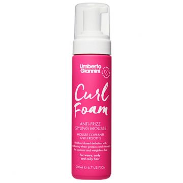 Spuma modelatoare anti-frizz pentru par cret Curl Foam, 200ml, Umberto Giannini