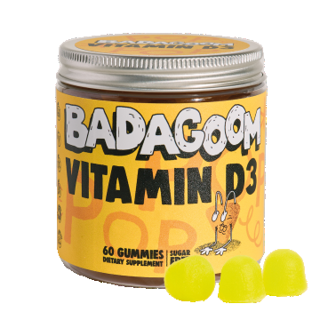 Vitamin D3, 60 jeleuri gumate, Badagoom