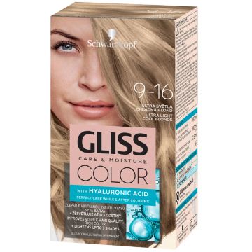 Vopsea de par Color 9-16 Blond Rece Ultra Deschis, 143ml, Gliss