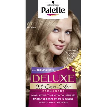 Vopsea de par permanenta 8-11 Blond Rece Natural 1/23 Deluxe , 123ml, Palette