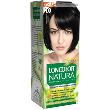 Vopsea de par permanenta Natura Nr. 1.0, 115ml, Loncolor