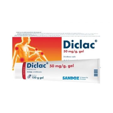 Diclac 50mg/g gel diclofenac sodic - 150 grame Sandoz