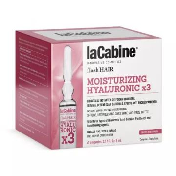 Fiole Flash Hair Moisturizing Hyaluronic La Cabine, 7 fiole x 5 ml