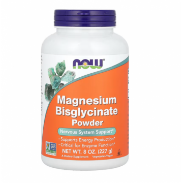 Now Magnesium Bisglycinate Powder 227 g