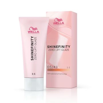 Vopsea demi-permanenta Shinefinity Zero Lift Glaze 05/43 Hot Chili, 60 ml, Wella Professionals