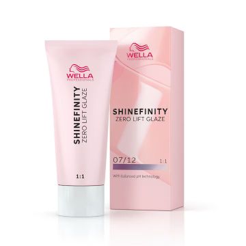 Vopsea demi-permanenta Shinefinity Zero Lift Glaze 07/12 Cool Mushroom, 60 ml, Wella Professionals