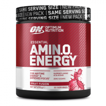 Aminoacizi cu cafeina Amin.O.Energy, Fruit Fusion, 270g, Optimum Nutrition
