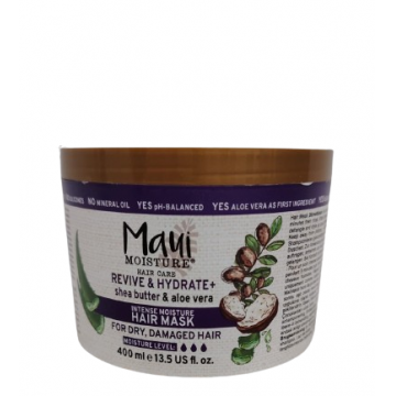 Masca pentru par uscat & deteriorat Shea Butter, 400ml, Maui