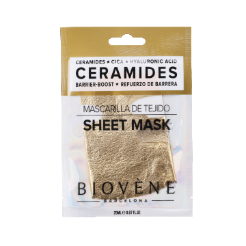 Masca servetel cu Ceramide si Acid hialuronic Barrier Boost, 20ml, Biovene