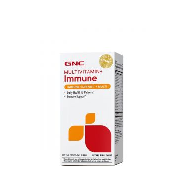 Multivitamine pentru barbati si femei cu sustinerea imunitatii Multivitamin + Immune, 120 tablete, GNC