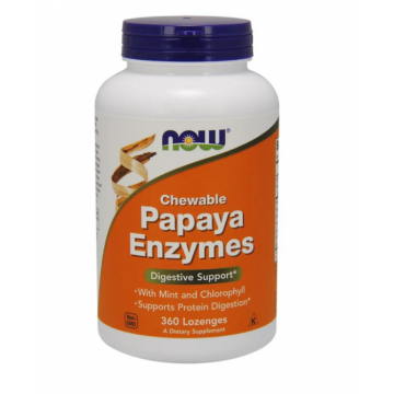 Now Papaya Enzyme Chewable 360 lozenges