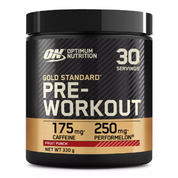 Pre-Workout pudra cu aminoacizi Gold Standard, Fruit Punch, 330g, Optimum Nutrition