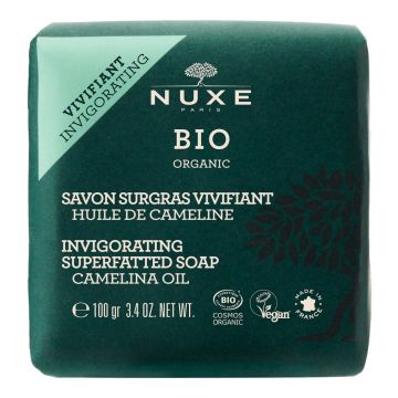 Sapun Bio Organic Nuxe cu Ulei de Camelina, Revigorant pentru Fata si Corp, 100 g