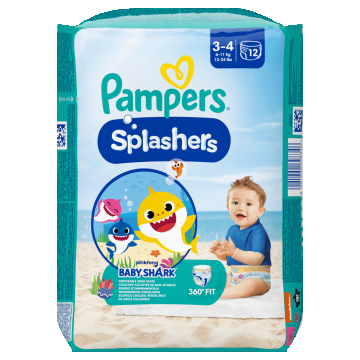 Scutece chilotel pentru apa, Marimea3, 6-11kg, 12bucati, Pampers