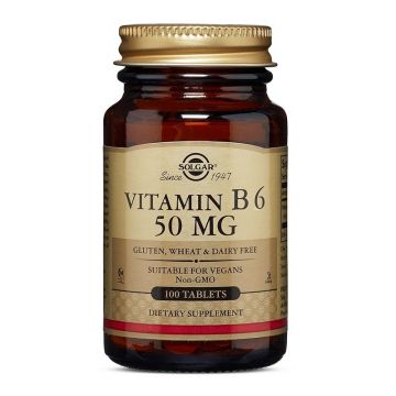 Solgar Vitamina B6 50 mg 100 tablete