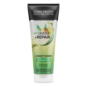 Balsam reparator pentru par deteriorat Detox+Repair, 250 ml, John Frieda