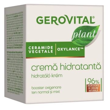 Crema hidratanta pentru ten normal-mixt Plant, 50ml, Gerovital
