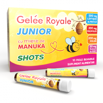 Gelee Royale Junior Shots, 10 fiole, Justin Pharma