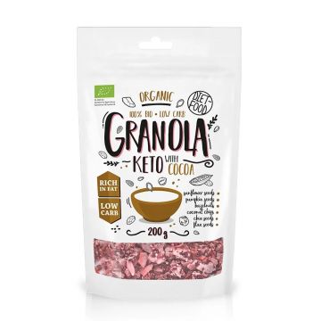 Granola Eco Keto cu cacao , 200g, Diet Food