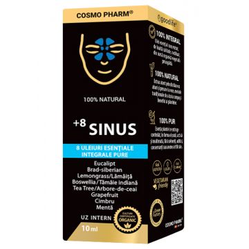 Mix de uleiuri esentiale +8 Sinus, 10ml, Cosmopharm