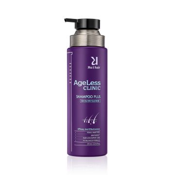 Sampon impotriva caderii parului cu efect de repigmentare a firelor albe Ageless Clinic Shampoo Plus, 370ml, Rut Hair
